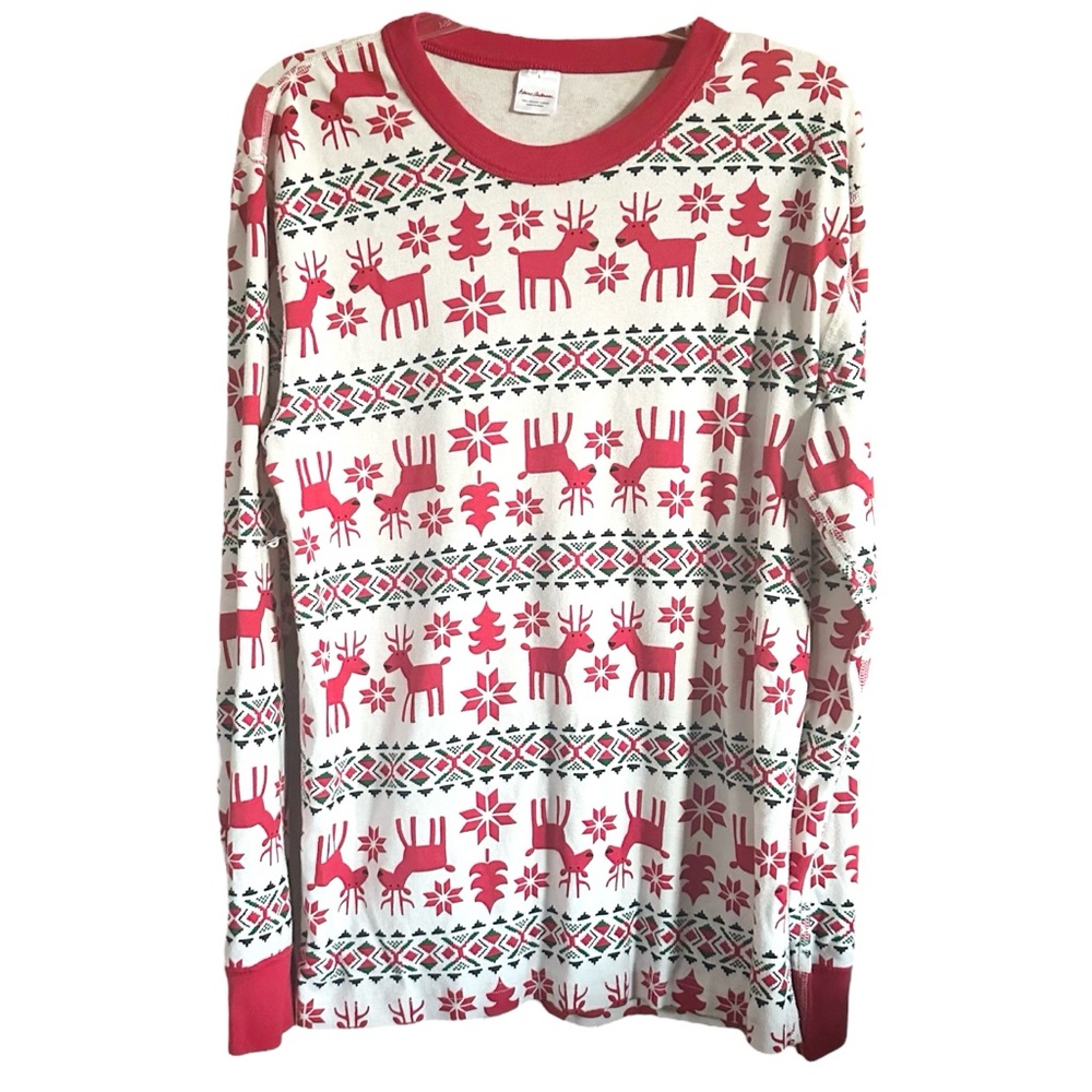 HANNA ANDERSSON Holiday Dear Deer Long John Pajama Top